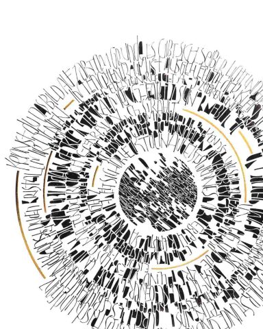 Schiller "Das Auge" Kalligrafische Gestaltung